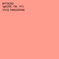 #FF9C8D - Vivid Tangerine Color Image